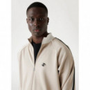 Fulvio Full Zip Sweatshirt Pasadena Ston  GUESS