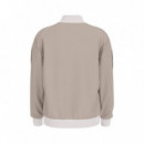 Fulvio Full Zip Sweatshirt Pasadena Ston  GUESS