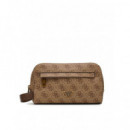 Milano Beauty Case W Beige Brown  GUESS