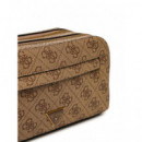 Milano Beauty Case W Beige Brown  GUESS