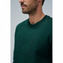 Jerséis y Sudaderas Sudadera SALSA JEANS Logo Dark Green