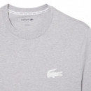 Camiseta Loungewear con Estampado de Cocodrilo  LACOSTE