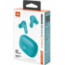 JBL Auricular BLUETOOTH Wave Beam 2 Azul con Cancelacion de Ruido y Estuche de Carga