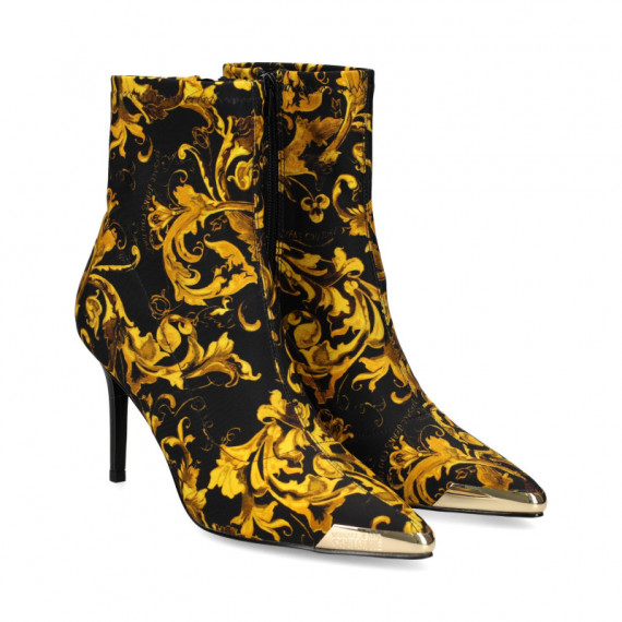 Botin Print Lica Oro+negro  VERSACE JEANS