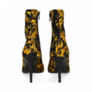 Botin Print Lica Oro+negro  VERSACE JEANS