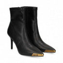 Botin Punta Metal Stretch Negro  VERSACE JEANS