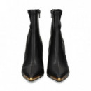 Botin Punta Metal Stretch Negro  VERSACE JEANS