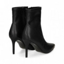 Botin Punta Metal Stretch Negro  VERSACE JEANS