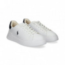 Talon Azul Deportivo Piel Blanco  POLO RALPH LAUREN