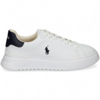 Talon Azul Deportivo Piel Blanco  POLO RALPH LAUREN