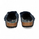 ZUECO HEBILLA ANTE AZUL