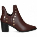 BOTIN TACHAS PIEL BURDEOS