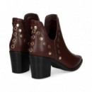 BOTIN TACHAS PIEL BURDEOS