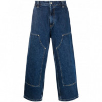CARHARTT - Pantalón Nash de Doble Rodilla 'smith' Denim - 0106 - I032106/0106