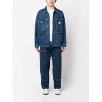 CARHARTT - Pantalón Nash de Doble Rodilla 'smith' Denim - 0106 - I032106/0106