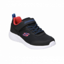 Bounder Black Synthetic / Black Textile / Red & Blue Trim SKECHERS