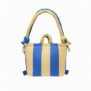 OLEND Bolsos Bolso Mochila ölend Ona Soft Bag Cobalt Lime Stripe