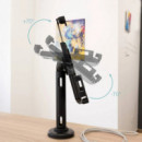 Soporte Sobremesa TOOQ Antirrobo Ajustable para Tablet 7.9"-10.5" Black