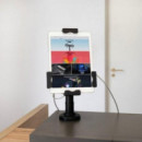 Soporte Sobremesa TOOQ Antirrobo Ajustable para Tablet 7.9"-10.5" Black