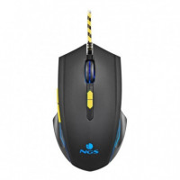 RATON NGS GAMING 6 BOTONES USB RGB BLACK