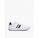 Zapatillas con Suela Dentada y Piel de TOMMY HILFIGER