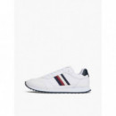 Zapatillas con Suela Dentada y Piel de TOMMY HILFIGER