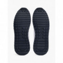 Zapatillas con Suela Dentada y Piel de TOMMY HILFIGER