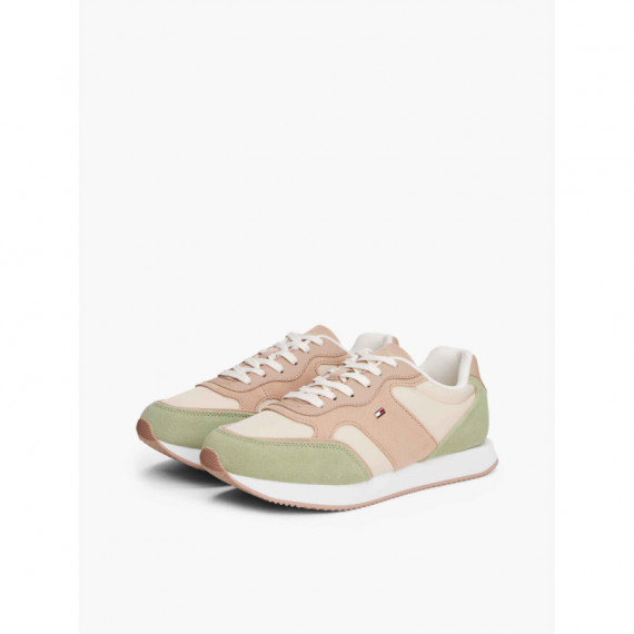 Zapatillas de ante con Monograma Th de TOMMY HILFIGER