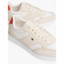 Zapatillas de ante con Monograma Th de TOMMY HILFIGER