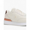 Zapatillas de Piel con Suela Gruesa de TOMMY HILFIGER