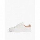 Zapatillas de Piel con Suela Cupsole de TOMMY HILFIGER