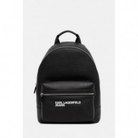 Klj Essential Grainy Pu Backpack Black  KARL LAGERFELD