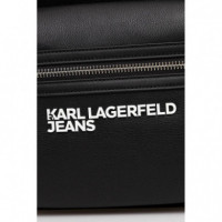 Klj Essential Grainy Pu Backpack Black  KARL LAGERFELD