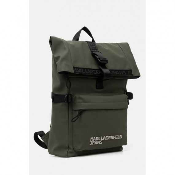 Klj Coated Pu Backpack Forest Night  KARL LAGERFELD