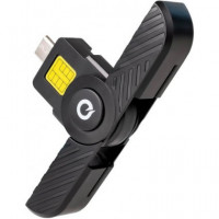 TOOQ Lector de Tarjetas Inteligentes Dni USB C Negro TQR-3011B