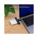 TOOQ Lector de Tarjetas Inteligentes Dni USB C Negro TQR-3011B