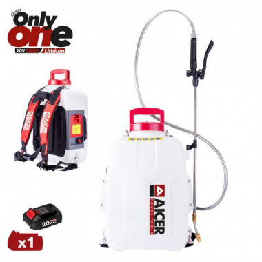 Sulfatadora 20V 12 Litros Only One AICER (1X 2.0AH)