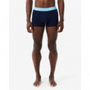 Pack de 3 Boxers Courts Marine/jaune-lia  LACOSTE