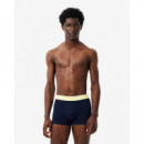 Pack de 3 Boxers Courts Marine/jaune-lia  LACOSTE