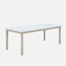 Conjunto Comedor de Jardín Moorea- 210 X 95 Cm- 6 Sillas- Acacia Fsc- Beach Look- Arena Negra®- Exterior  ARENA NEGRA