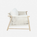 Conjunto de Jardín Moorea- 5 Plazas- Madera Acacia Fsc- Beach Look- Arena Negra®- Interior y Exterior  ARENA NEGRA