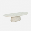 Mesa Auxiliar de Jardín Manrique- 140 X 60 Cm- Material Concreto- Color Beige- Arena Negra®- Interior y Exterior  ARENA NEGRA