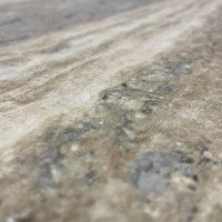 Mesa Auxiliar de Jardín Mergui- 105 Cm ø- Material Concreto- Look Travertino- Arena Negra®- Interior y Exterior  ARENA NEGRA