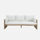 Conjunto de Jardín Hue- 5 Plazas- Madera Acacia Fsc- Efecto Teca Rosa- Arena Negra®- Interior y Exterior  ARENA NEGRA