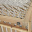 Conjunto de Jardín Hue- 5 Plazas- Madera Acacia Fsc- Efecto Teca Rosa- Arena Negra®- Interior y Exterior  ARENA NEGRA