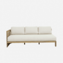 Conjunto de Jardín Tay- 6 Plazas- Madera Acacia Fsc- Efecto Teca Rosa- Modular- Arena Negra®- Interior y Exterior  ARENA NEGRA