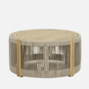 Conjunto de Jardín Tay- 6 Plazas- Madera Acacia Fsc- Efecto Teca Rosa- Modular- Arena Negra®- Interior y Exterior  ARENA NEGRA