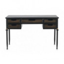 OFERTA PACK ESCRITORIO + SILLA METAL NEGRO Y BRONCE