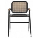 OFERTA PACK ESCRITORIO + SILLA METAL NEGRO Y BRONCE