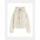 Peony Aop Full Zip Jacket Peony Xs-a Whi  GUESS